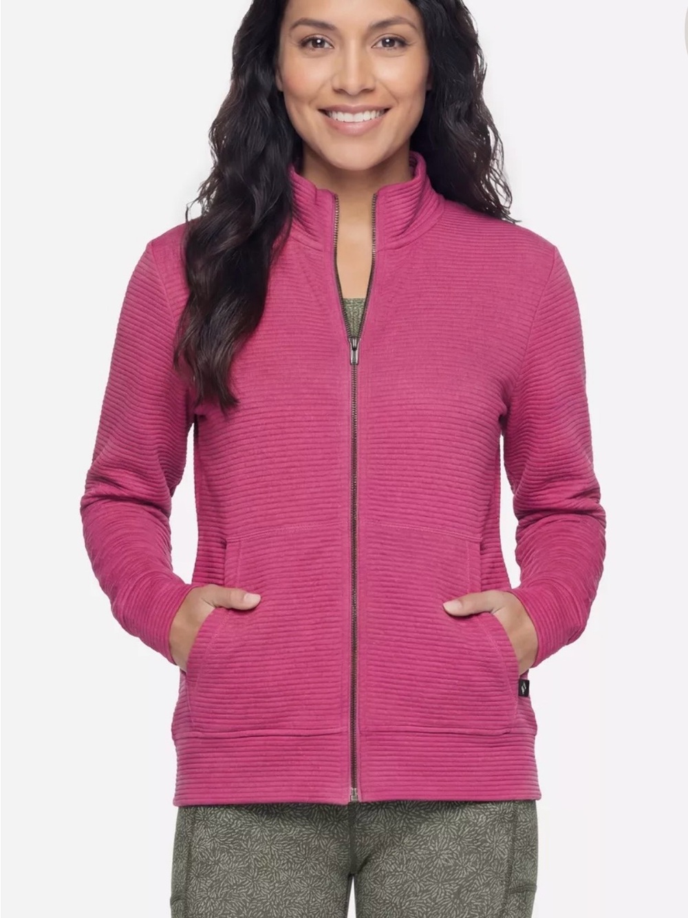 Skechers Women's Raspberry Pink Full-Zip Teddy Jacket